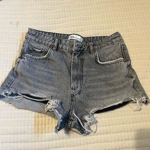 Zara high waisted black shorts